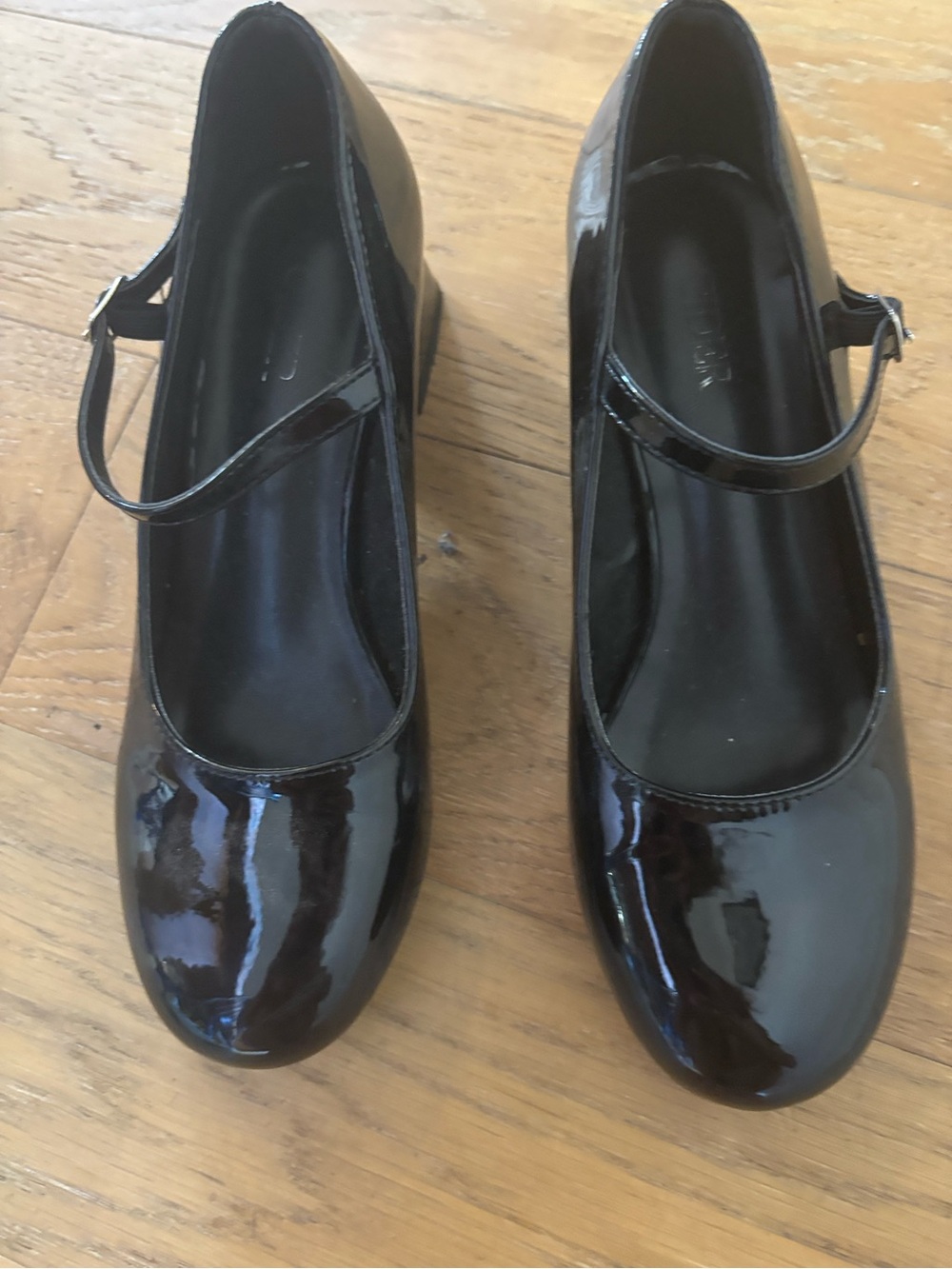 Cider Black Patent Mary Jane Heels